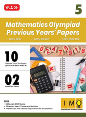 IMO Class-5 Olympiad 10 Previous Years Papers (2024-2020 Set A and B) Mathematics book by MTG Learning