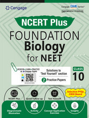 NCERT Plus Foundation Class 10 Biology for NEET book by Cengage