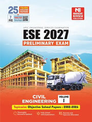 ESE 2027: Preliminary Exam: Civil Engineering Objective Solved Paper Vol-1 book by Made Easy