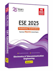 ESE 2025: Preliminary Exam: Electronics and Telecom Engineering Objective Solved Paper Vol-2 book by Made Easy