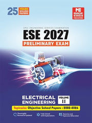 ESE 2027: Preliminary Exam: Electrical Engineering Objective Solved Paper Vol-2 book by Made Easy