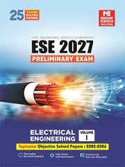 ESE 2027: Preliminary Exam: Electrical Engineering Objective Solved Paper Vol-1 book by Made Easy