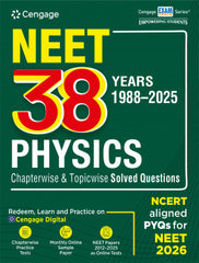 NEET 38 Years (1988-2025) Physics Chapterwise & Topicwise Solved Questions book by Cengage