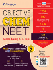 Cengage Objective Chemistry NEET (Part 2) book by Seema Saini, K S Saini