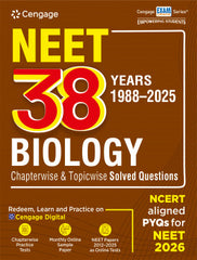 NEET 38 Years (1988-2025) Biology Chapterwise & Topicwise Solved Questions book by Cengage