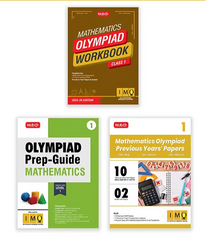 International Mathematics Olympiad (IMO) Workbook, Prep-Guide and Previous Years Papers (PYQs) with Mock Test Paper for Class 1 (Set of 3 Books) by MTG Learning