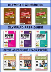 IMO-NSO-IEO Class-5 Olympiad Workbook, Prep-Guide and Previous Years Papers (PYQs) For 2025-26 Exam (Set of 9 Books) by MTG Learning