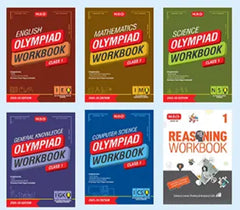 NSO-IMO-IEO-ICSO-IGKO Olympiad Workbook and Reasoning Book Combo Class 1 (Set of 6 Books) by MTG Learning