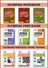 IMO-NSO-IEO Class-4 Olympiad Workbook, Prep-Guide and Previous Years Papers (PYQs) For 2025-26 Exam (Set of 9 Books) by MTG Learning