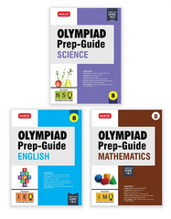 Olympiad Prep-Guide Class-8 Mathematics, Science and English (Set of 3 Books) by MTG Learning