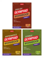 NSO-IMO-IEO Class-3 Olympiad Workbook Combo For 2025-26 Exam with MCQs and Achievers Section by MTG Learning