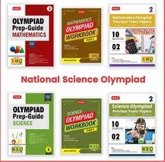 Class-2 (Mathematics and Science) IMO-NSO Olympiad Workbook, Prep-Guide and Previous Years Papers (6 in 1 COMBO) book by MTG Learning