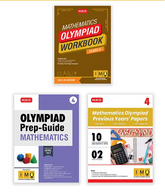International Mathematics Olympiad (IMO) Workbook, Prep-Guide and Previous Years Papers (PYQs) with Mock Test Paper for Class 4 (Set of 3 Books) by MTG Learning