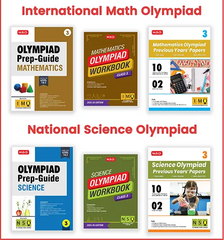 IMO-NSO Class-3 Olympiad Workbook, Prep-Guide and Previous Years Papers (PYQs) – For 2025-26 Exam (Set of 6 Books) by MTG Learning