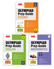 Olympiad Prep-Guide Class-4 Mathematics, Science and English (Set of 3 Books) by MTG Learning