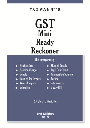 GST Mini Ready Reckoner book by Arpit Haldia