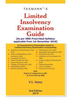 Limited Insolvency Examination Guide book by V.S. Datey