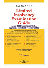 Limited Insolvency Examination Guide book by V.S. Datey
