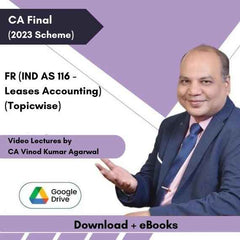 CA Final FR (IND AS 116 - Leases Accounting) (Topicwise) Video Lectures by CA Vinod Kumar Agarwal (Download + eBooks)