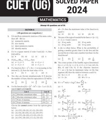 NTA CUET (UG) Chapter wise Question Bank Mathematics By MTG Learning
