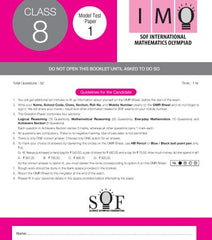 IMO Class-8 Olympiad Previous Years Papers (PYP) Mathematics with Sample OMR Sheet - Book By MTG Learning