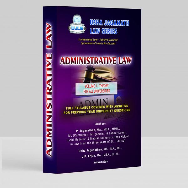 Administrative Law Book for LLB by P Jaganathan, Usha Jaganathan, JP Arjun
