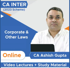CA Inter Corporate & Other Laws (Revision) Video Lectures by CA Ashish Gupta (Online)