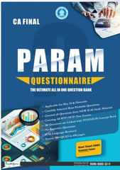 CA Final Audit Param Questionnaire Book by CA Ravi Taori