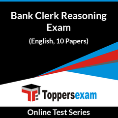 Bank Clerk Reasoning Exam Online Test Series (English, 10 Papers)