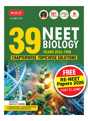 39 Years NEET Biology Chapterwise Topicwise Solved Question Papers - Book By MTG Learning