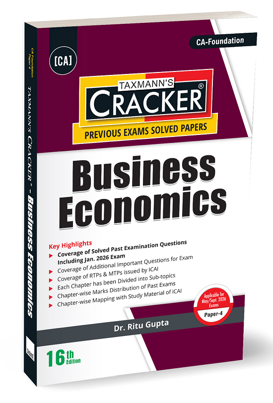 Taxmann Essentials Combo Business Economics (Study Material + Cracker - Set of 2 Books) for CA Foundation