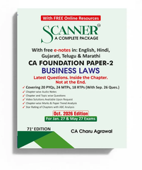 Shuchita Prakashan's CA Foundation Paper 2 (Business Laws) Scanner - Book By CA Charu Agrawal