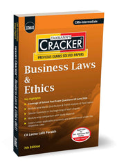 Taxmann Cracker - Business Laws and Ethics Book for CMA Inter by Leena Lalit Parakh