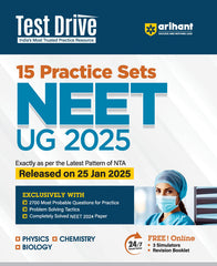 NEET UG 2025-26 Test Drive 15 Practice Sets by Arihant Publication