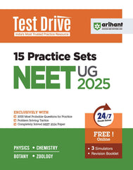 NEET UG 2025 Test Drive 15 Practice Sets by Arihant Publication