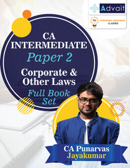 CA Inter (Paper 2) Corporate & Other Laws Full Book Set by CA Punarvas Jayakumar