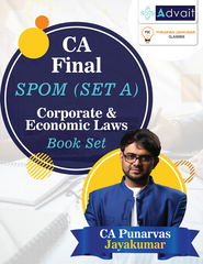 CA Final SPOM (Set A) Corporate & Economic Laws Book Set by CA Punarvas Jayakumar
