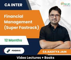 CA Inter Financial Management (Super Fastrack) Video Lectures by CA Aaditya Jain (Pendrive, 12 Months)