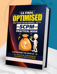 CA Final SCPM (SET B) Practical Book By CA Sankalp Kanstiya