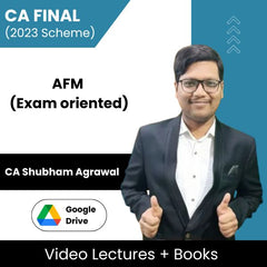 CA Final (2023 Scheme) AFM (Exam oriented) Video Lectures by CA Shubham Agrawal (Download + Books)