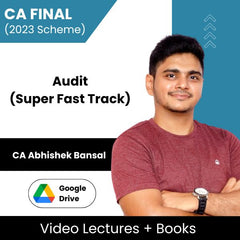 CA Final (2023 Scheme) Audit (Super FastTrack) Video Lectures by CA Abhishek Bansal (Download + Books)