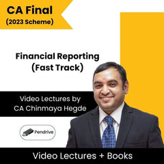 CA Final (2023 Scheme) Financial Reporting (Fast Track) Video Lectures by CA Chinmaya Hegde (Pendrive)