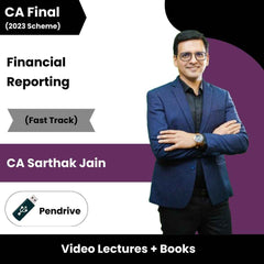 CA Final Financial Reporting (Exam-Oriented) Video Lectures by CA Sarthak Jain (Pen drive)