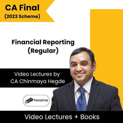 CA Final (2023 Scheme) Financial Reporting (Regular) Video Lectures by CA Chinmaya Hegde (Pendrive)