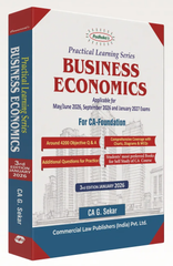 Commercial's Padhuka's (Practical Learning Series) Business Economics Book for CA Foundation by CA G Sekar