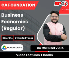 CA Foundation Business Economics (Regular) Video Lectures by CA Mohnish Vora (Google Drive + Books, 9 Months, Unlimited Times)