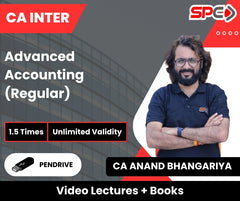 CA Inter Advanced Accounting (Regular) Video Lectures by CA Anand Bhangariya (Pendrive, Unlimited Validity, 1.5 Times)