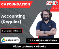 CA Foundation Accounting (Regular) Video Lectures by CA Anand Bhangariya (Google Drive + eBooks, 9 Months, 2 Times)