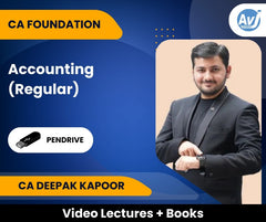 CA Foundation Accounting (Regular) Video Lectures by CA Deepak Kapoor (Pendrive)
