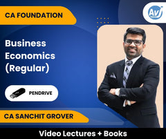 CA Foundation Business Economics (Regular) Video Lectures by CA Sanchit Grover (Pendrive)